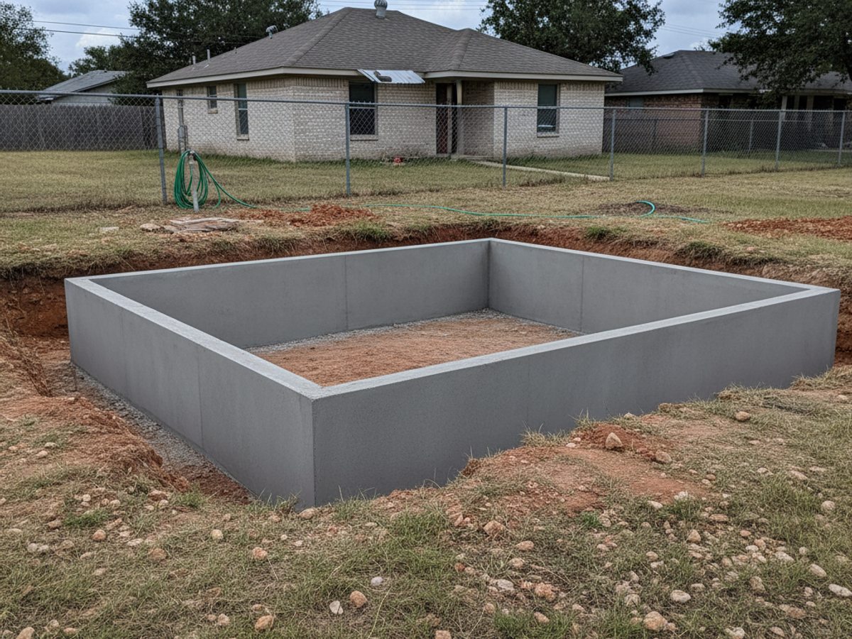 Concrete Patios completed by Midway Concrete in Ballinger, TX