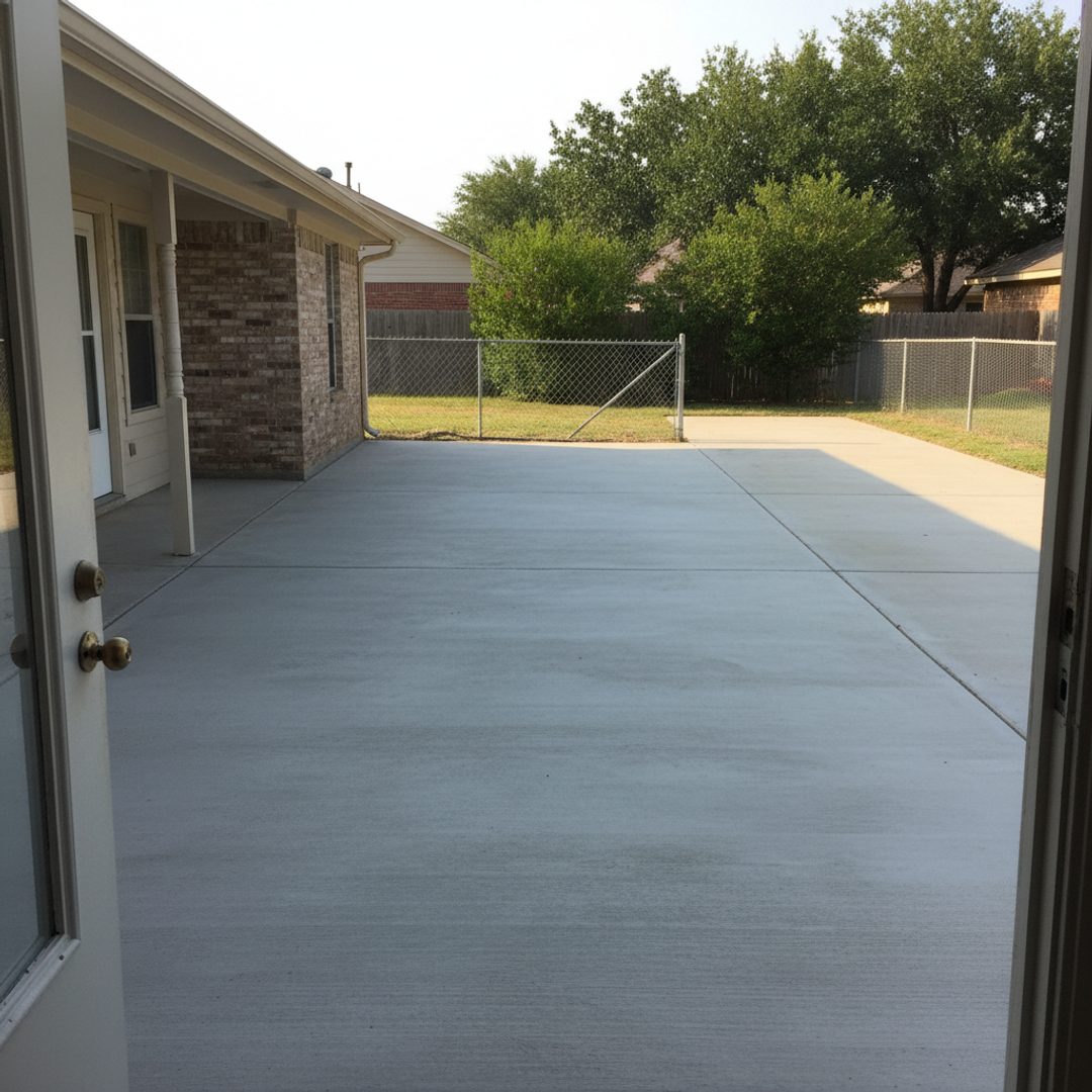 Stamped Concrete completed by Midway Concrete in Grape Creek, TX