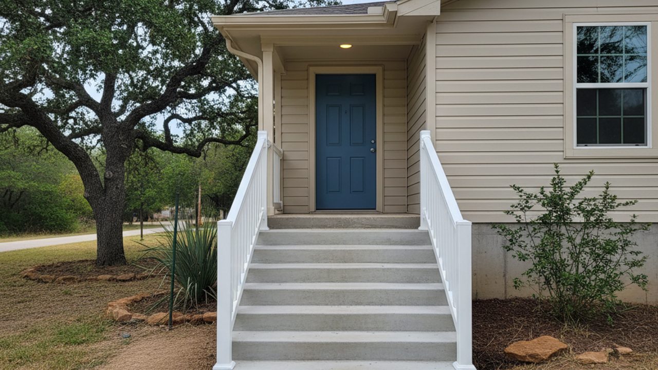 Concrete Steps & Porches completed by Midway Concrete in Bronte, TX
