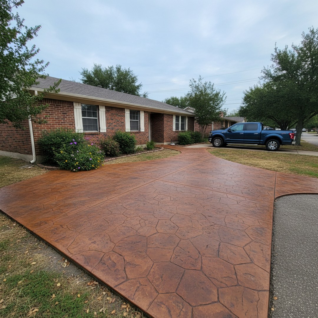 Concrete Resurfacing completed by Midway Concrete in Robert Lee, TX