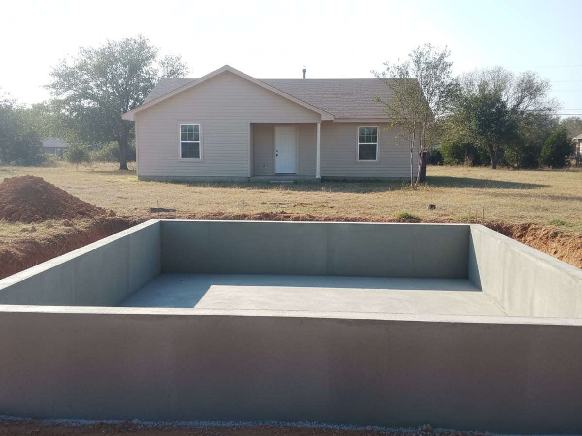Concrete Patios completed by Midway Concrete in Water Valley, TX