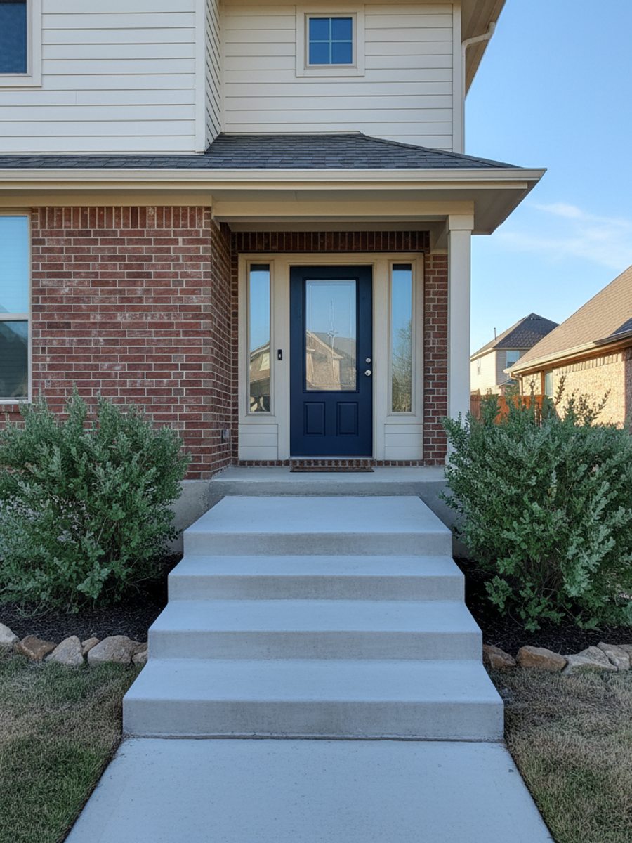 Concrete Steps & Porches completed by Midway Concrete in Eldorado, TX