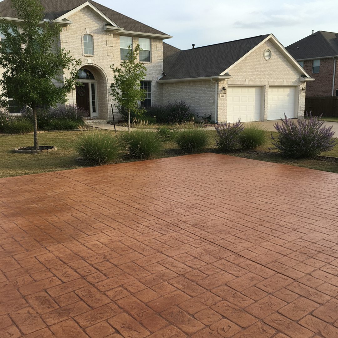 Concrete Resurfacing completed by Midway Concrete in Miles, TX